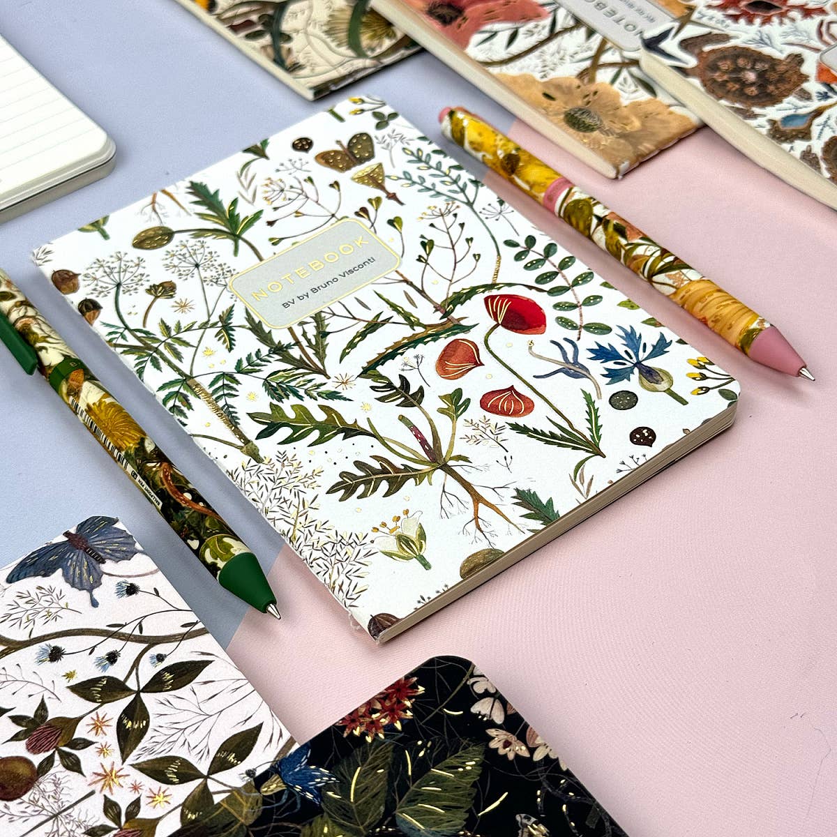 A6 Passport Notebook - Greens and Flowers