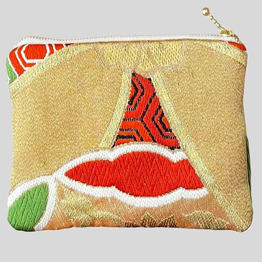 Japanese Kimono Silk Floral Pouches Vintage Kimono Pouch Zipper Pouch Kimono Fabric Kimono Accessories Handmade Pouch Vintage Kimono Upcycled Kimono Traditional Japanese Travel Pouch Colorful zipper pouch colorful travel pouch bag organizer