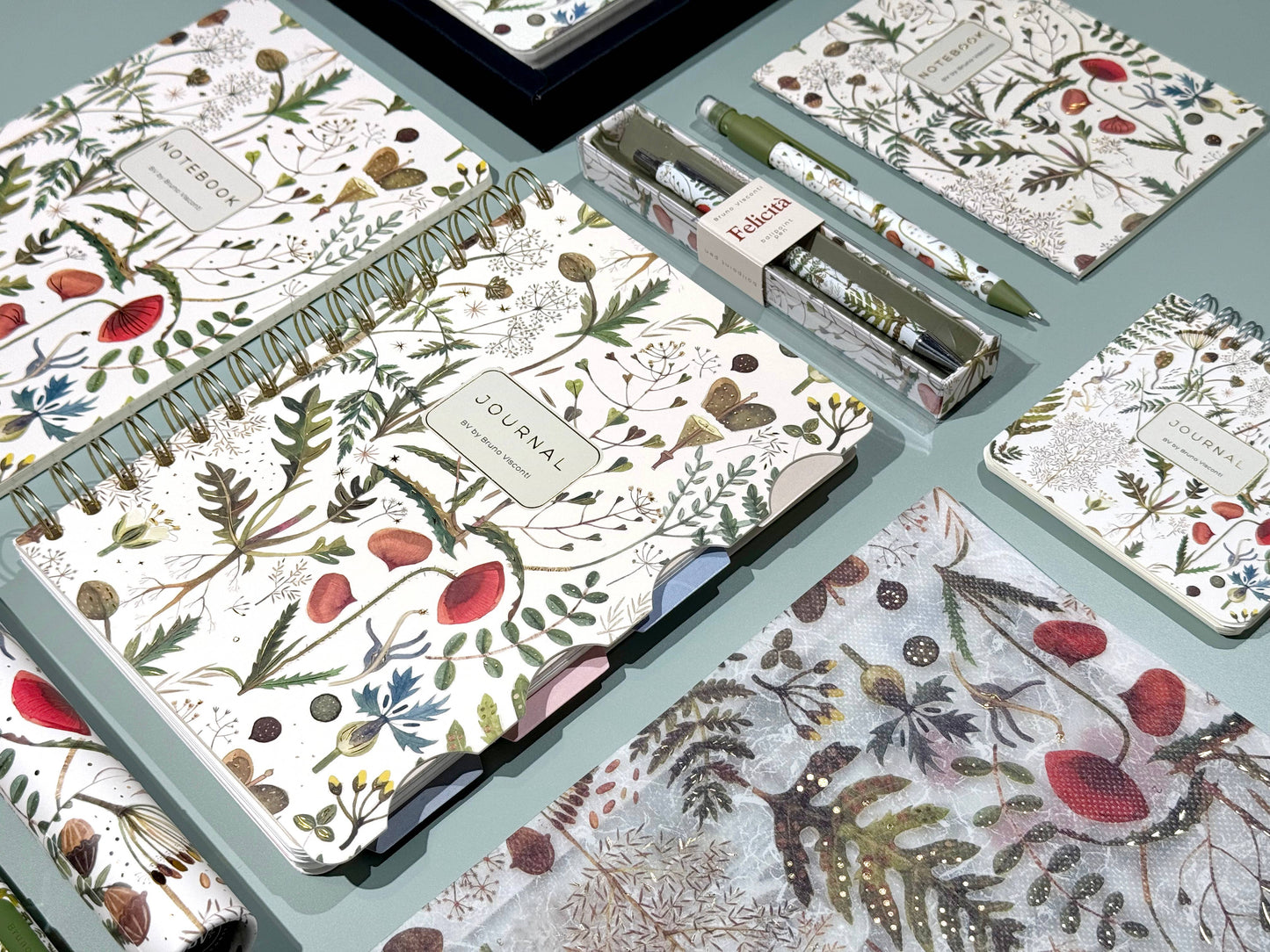 A6 Passport Notebook - Greens and Flowers