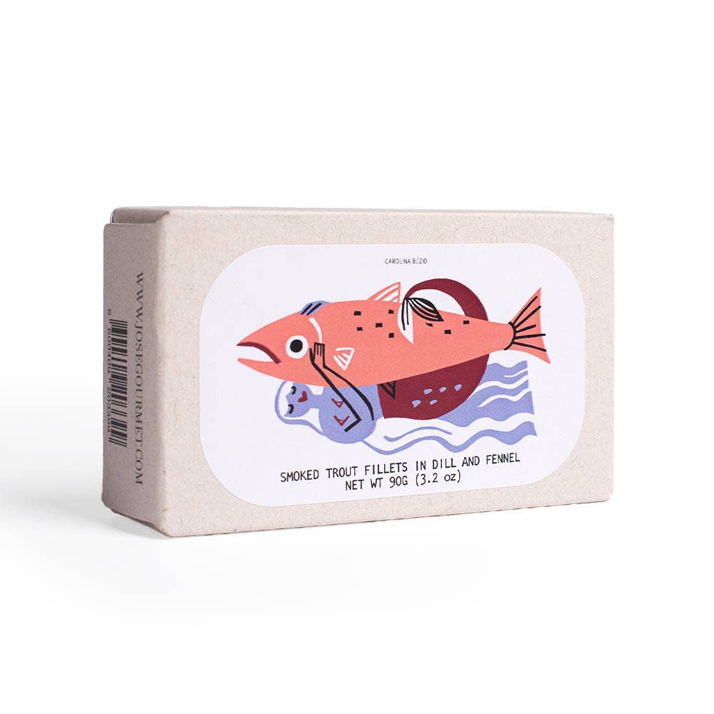 Jose Gourmet Cold-Smoked Trout Fillets in Dill and Fennel