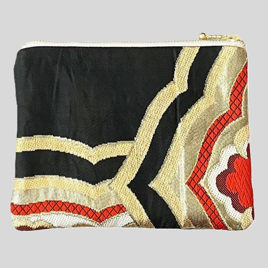 Japanese Kimono Silk Floral Pouches Vintage Kimono Pouch Zipper Pouch Kimono Fabric Kimono Accessories Handmade Pouch Vintage Kimono Upcycled Kimono Traditional Japanese Travel Pouch Colorful zipper pouch colorful travel pouch bag organizer
