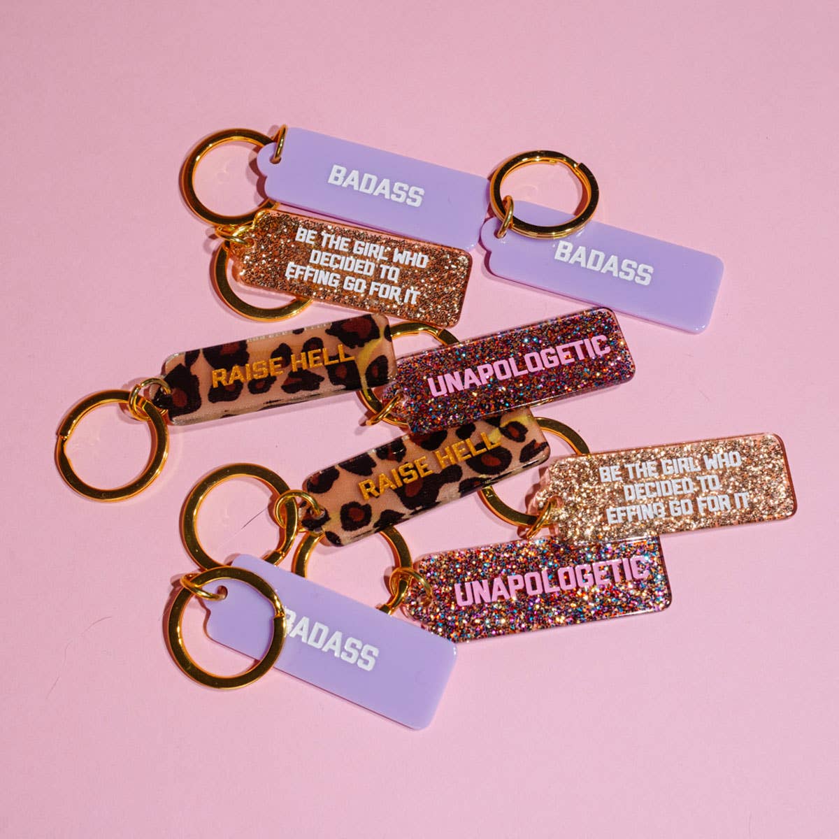 Unapologetic Rectangle Keytag