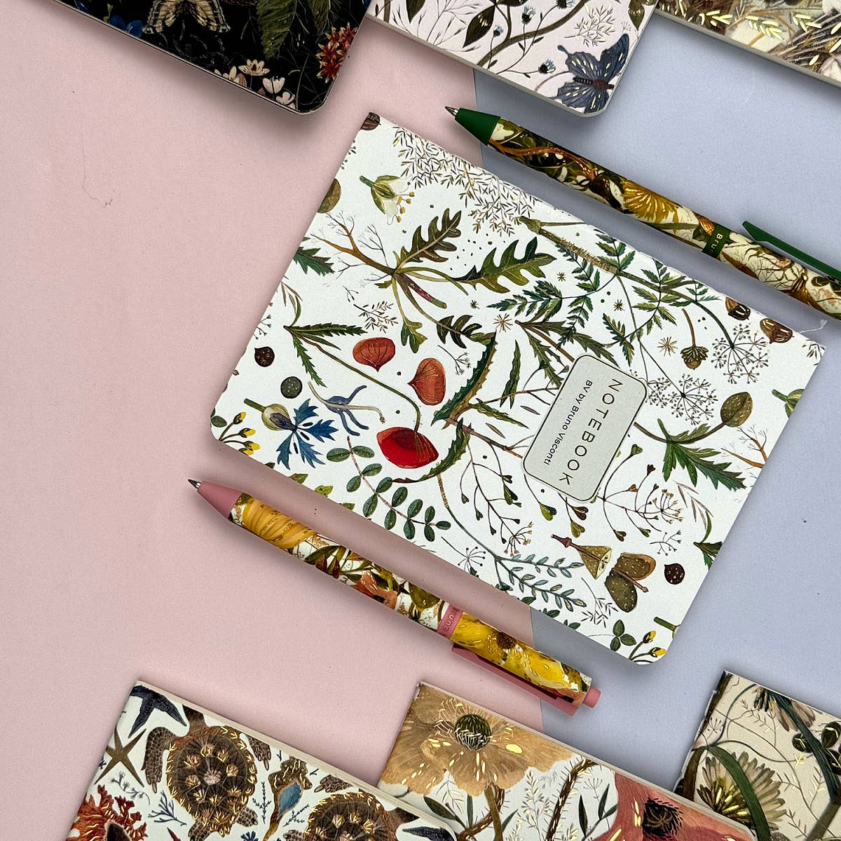 A6 Passport Notebook - Greens and Flowers