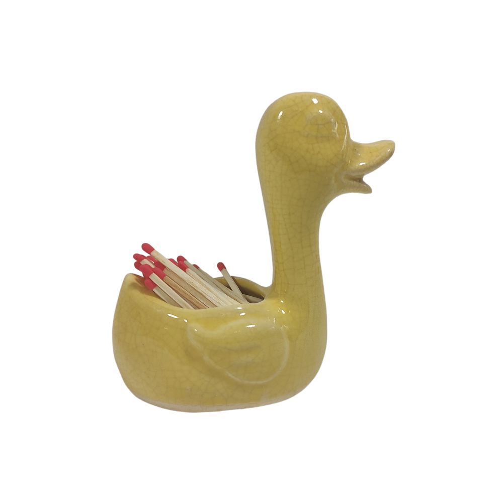 Sassy Yellow Ceramic Duck