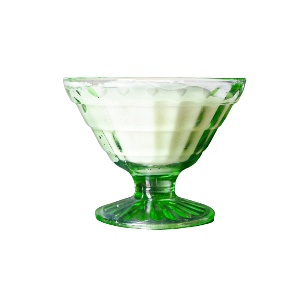 Antique Green Depression Glass Petite Beauty