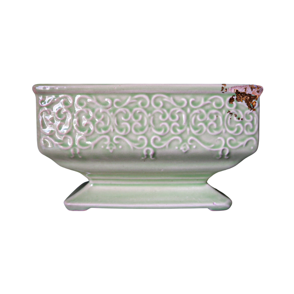 Green Vintage Planter
