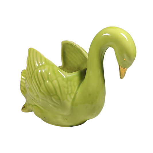 Mid Century Citrine Swan