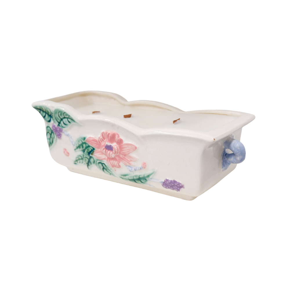 Vintage Pink Clematis Planter
