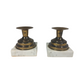 Brass and Marble Library- Chic Candle Holder