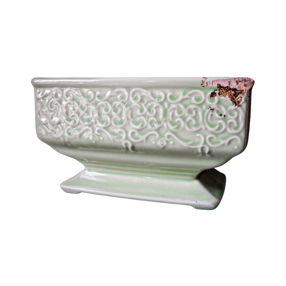 Green Vintage Planter