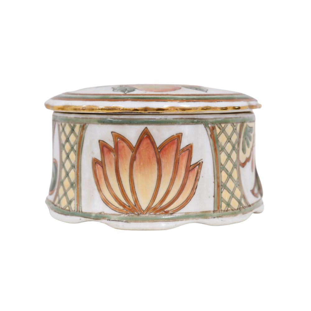 Golden Lotus, Cane and Palm