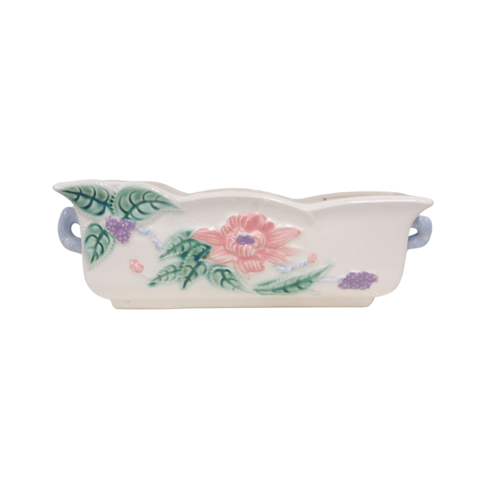Vintage Pink Clematis Planter