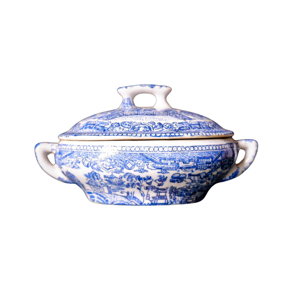 Dainty Blue & White Mini Tureen