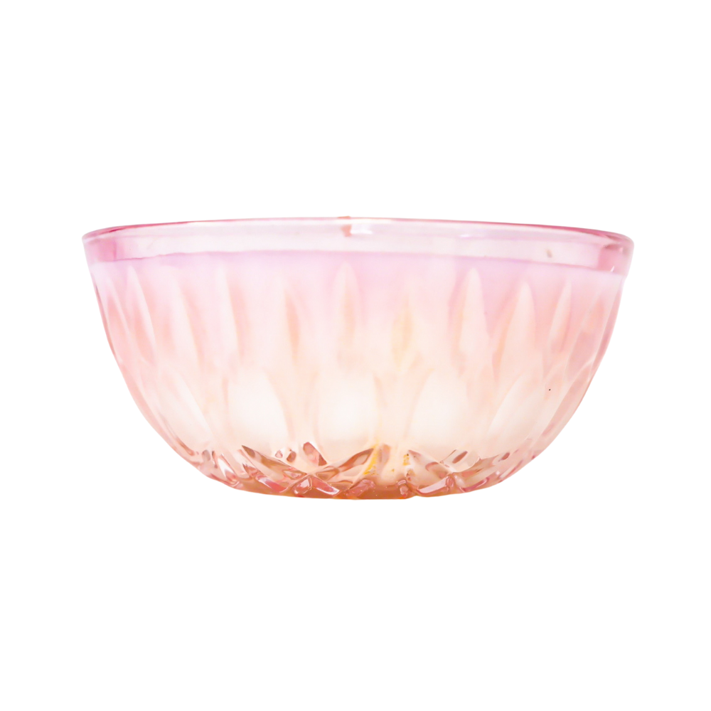 Blush Pink Depression Glass Bowl
