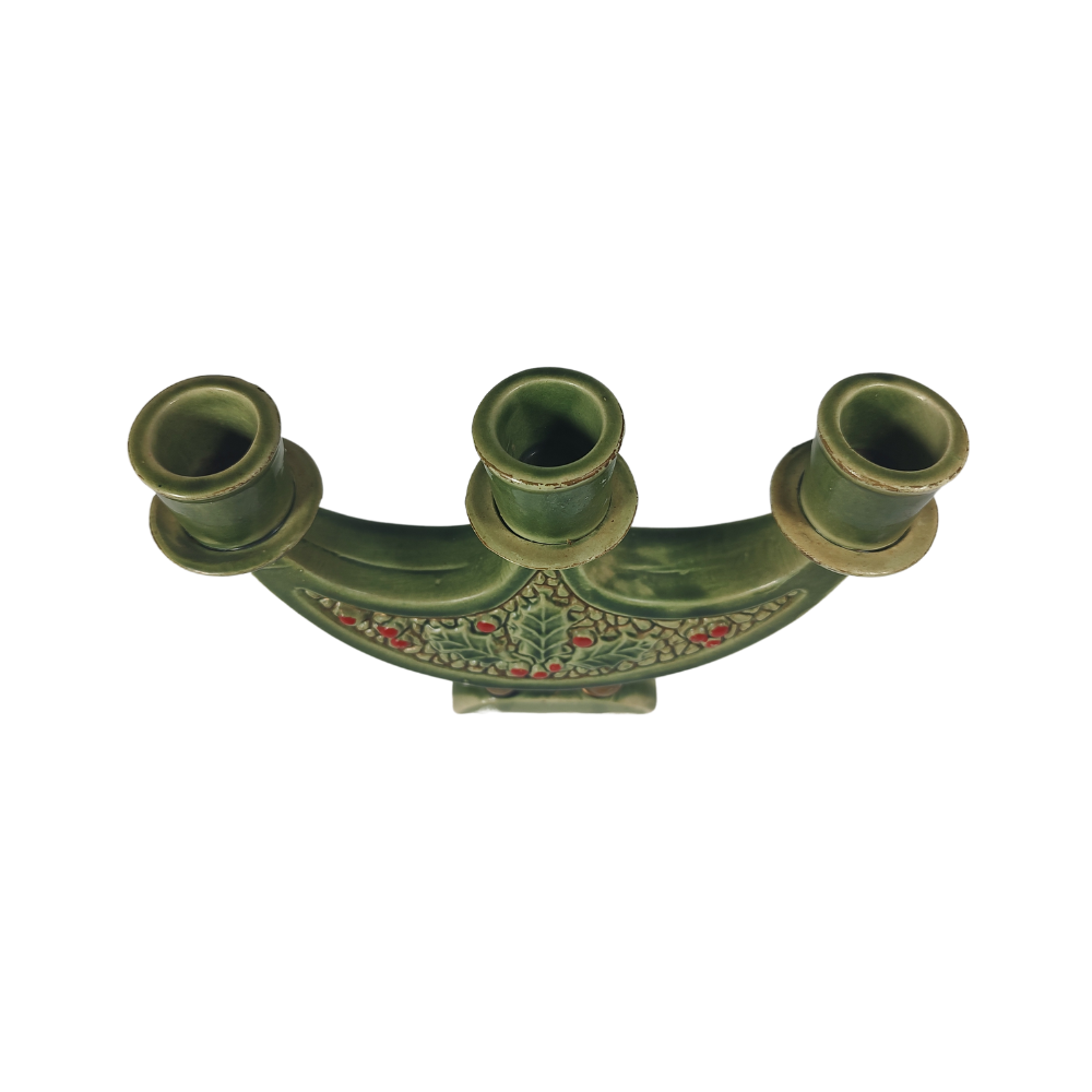 Set of Rare Vintage Ucagco Japanese Christmas Candle Holder
