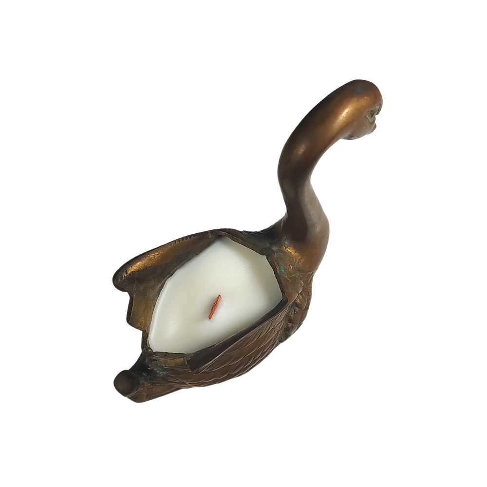 Aphrodite Mid Century Swan Aged Brass