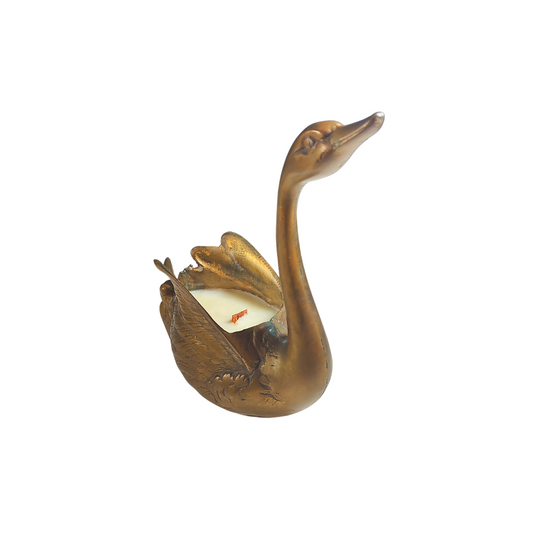 Artemis Large Swan Aged Brass