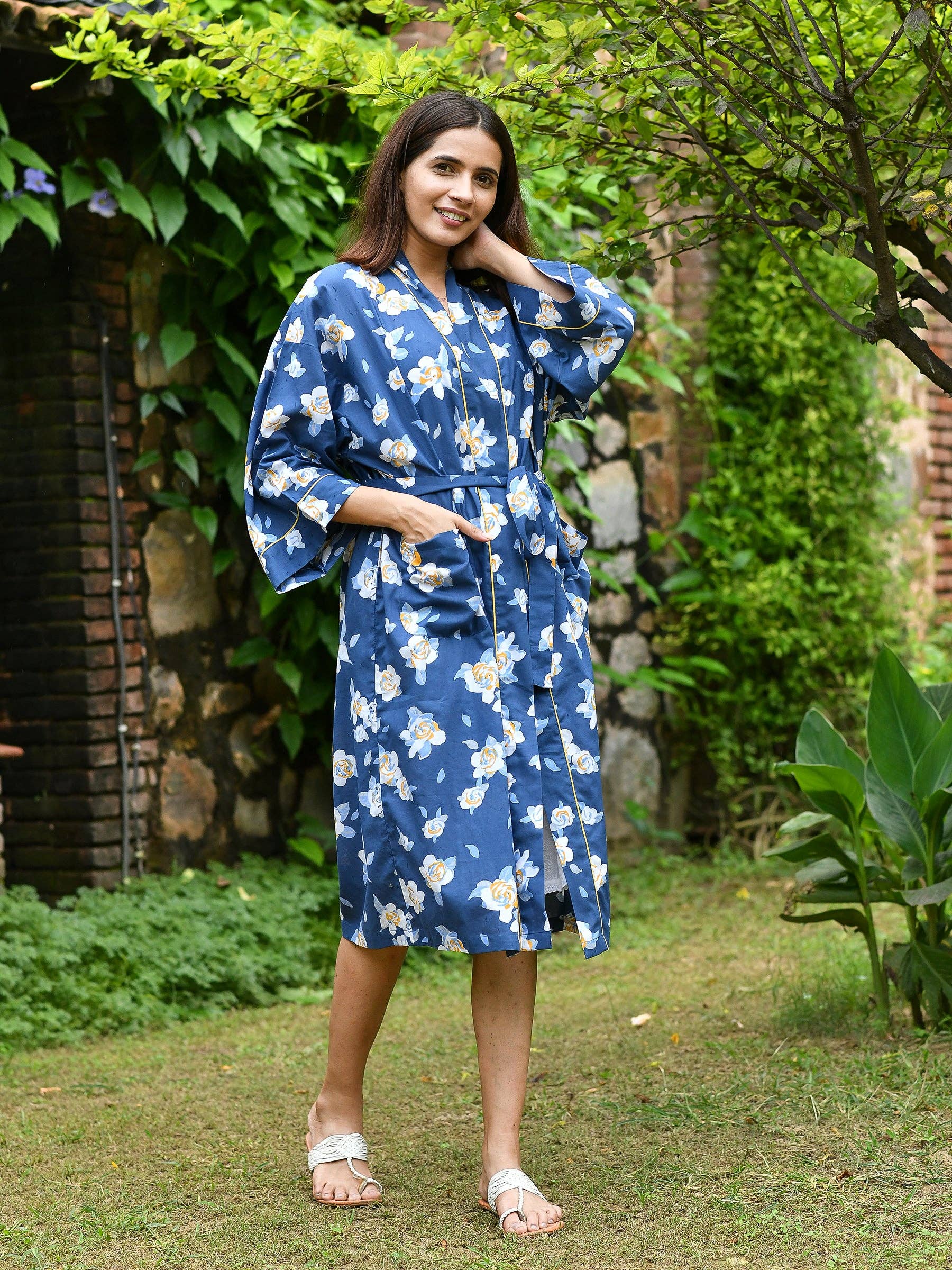 Delilah Blue Kimono – Tiny Paris