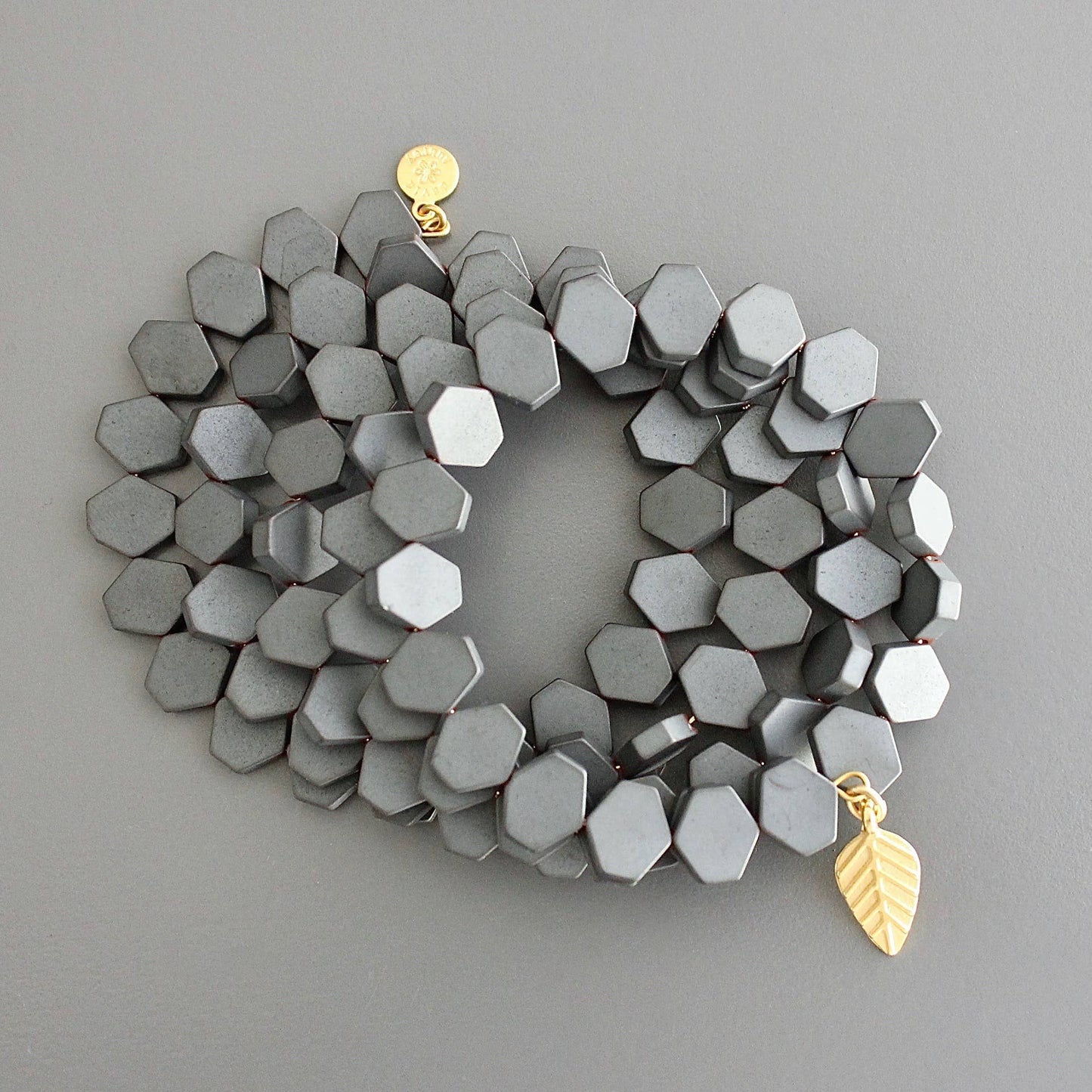 CHRB07 Hematite wrap bracelet