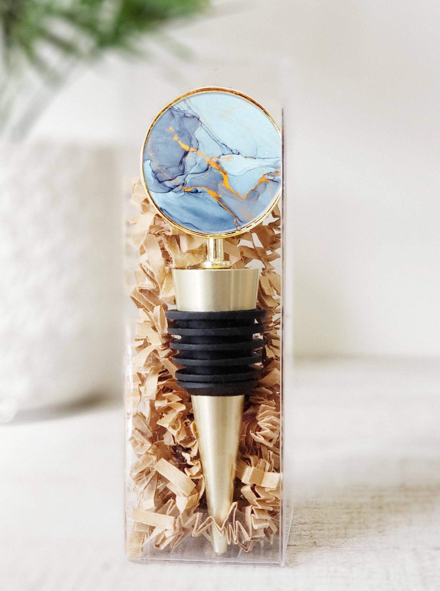 Amethyst Marble Luxe - Wine Stopper
