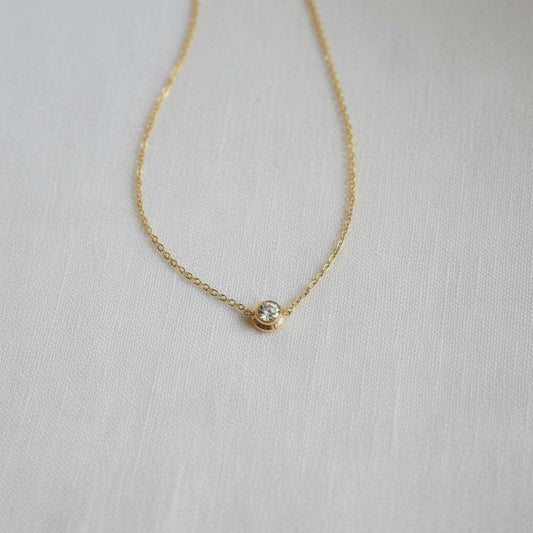 Mini Crystal Pendant Necklace: A1