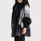 Faux Fur Kimono Plaid