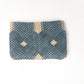 Handmade Macramé Clutch- Dusty Blue and Champagne