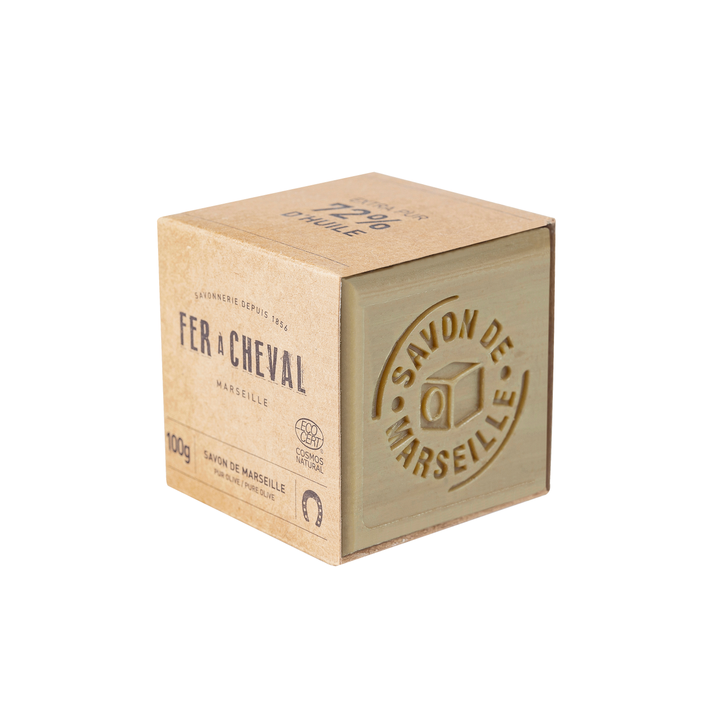 Pure Olive Marseille Soap Cube 100g - 100% natural and 100% olive oil base