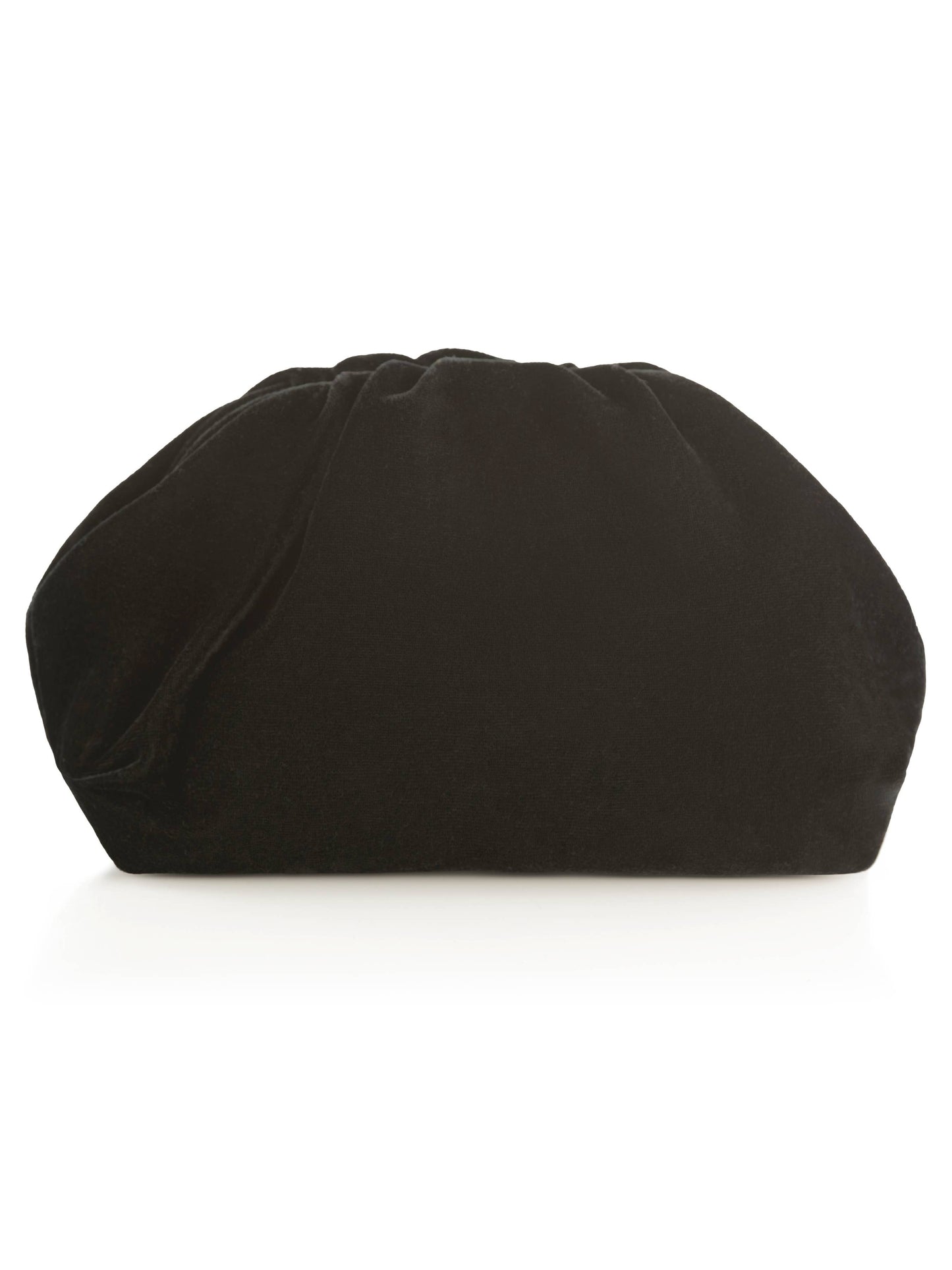 CHRISSY VELVET CLUTCH: BLACK