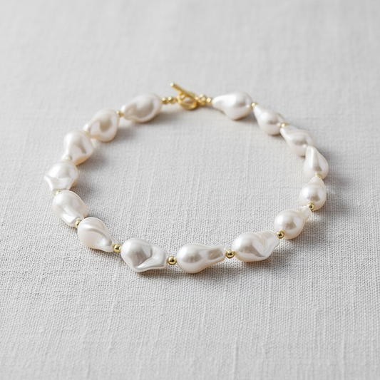 Baroque Pearl Necklace with OT Clasp