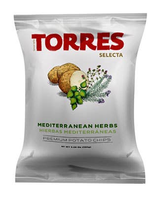 Torres Gourmet Potato Chips with Mediterranean Herbs