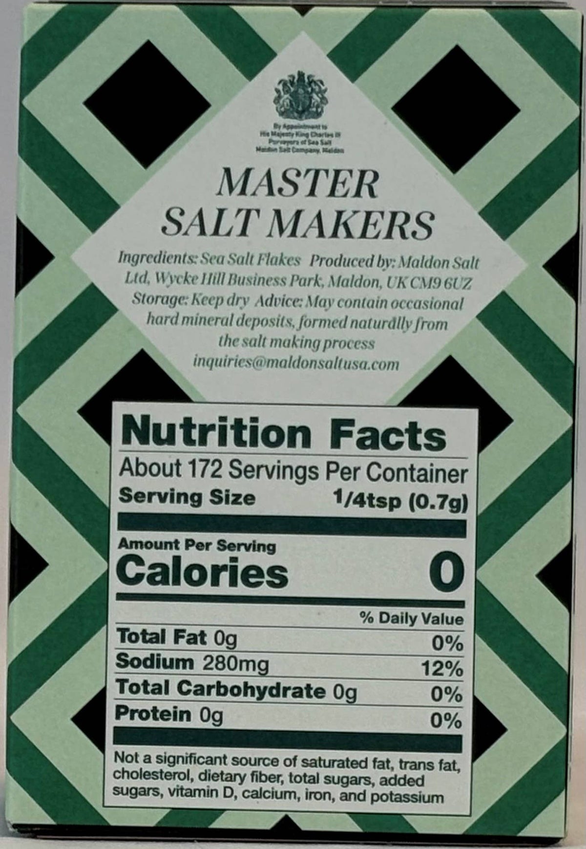 Maldon Sea Salt 4.4oz / 12 units in case