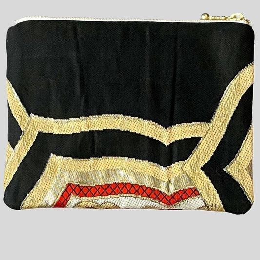 Japanese Kimono Silk Floral Pouches Vintage Kimono Pouch Zipper Pouch Kimono Fabric Kimono Accessories Handmade Pouch Vintage Kimono Upcycled Kimono Traditional Japanese Travel Pouch Colorful zipper pouch colorful travel pouch bag organizer
