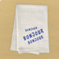 Bonjour Trois - Cotton Tea Towel