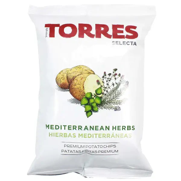 Torres Gourmet Potato Chips with Mediterranean Herbs