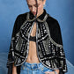 Encore Embellish Velvet Cape