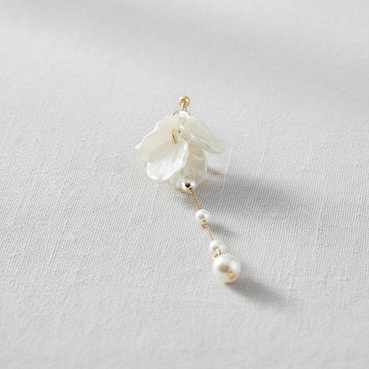 Acrylic Long Tassel Pearl Earrings