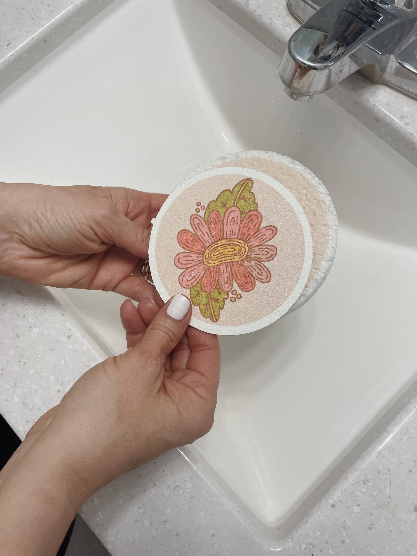 Pop-Up Eco Sponges: Flower