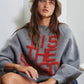 IT2389 'TIS THE SEASON & L'AMOUR' Lettering Sweater: Pink / S-M-L (2-2-2)