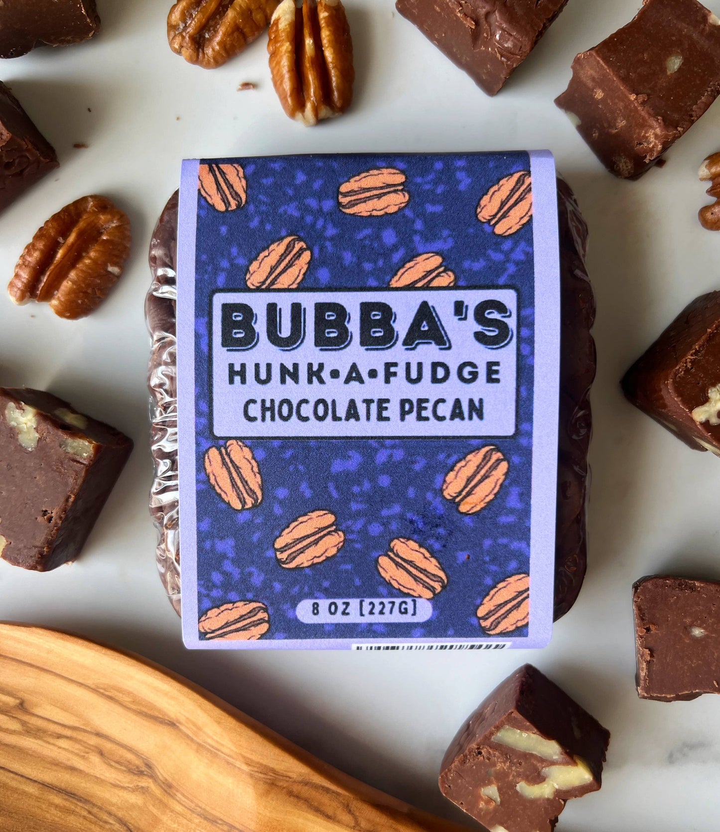 BUBBA'S CHOCOLATE PECAN FUDGE (BUBBA'S BODACIOUS)