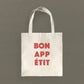 Bon Appetit - Canvas Tote Bag