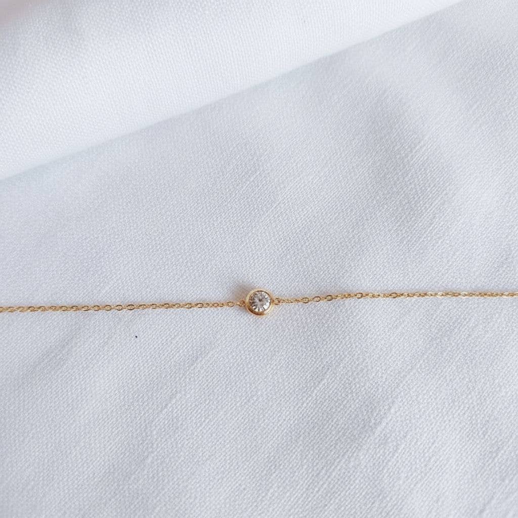 Mini Crystal Pendant Necklace: A1