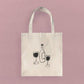 Wine and Glasses - Canvas Tote Bag