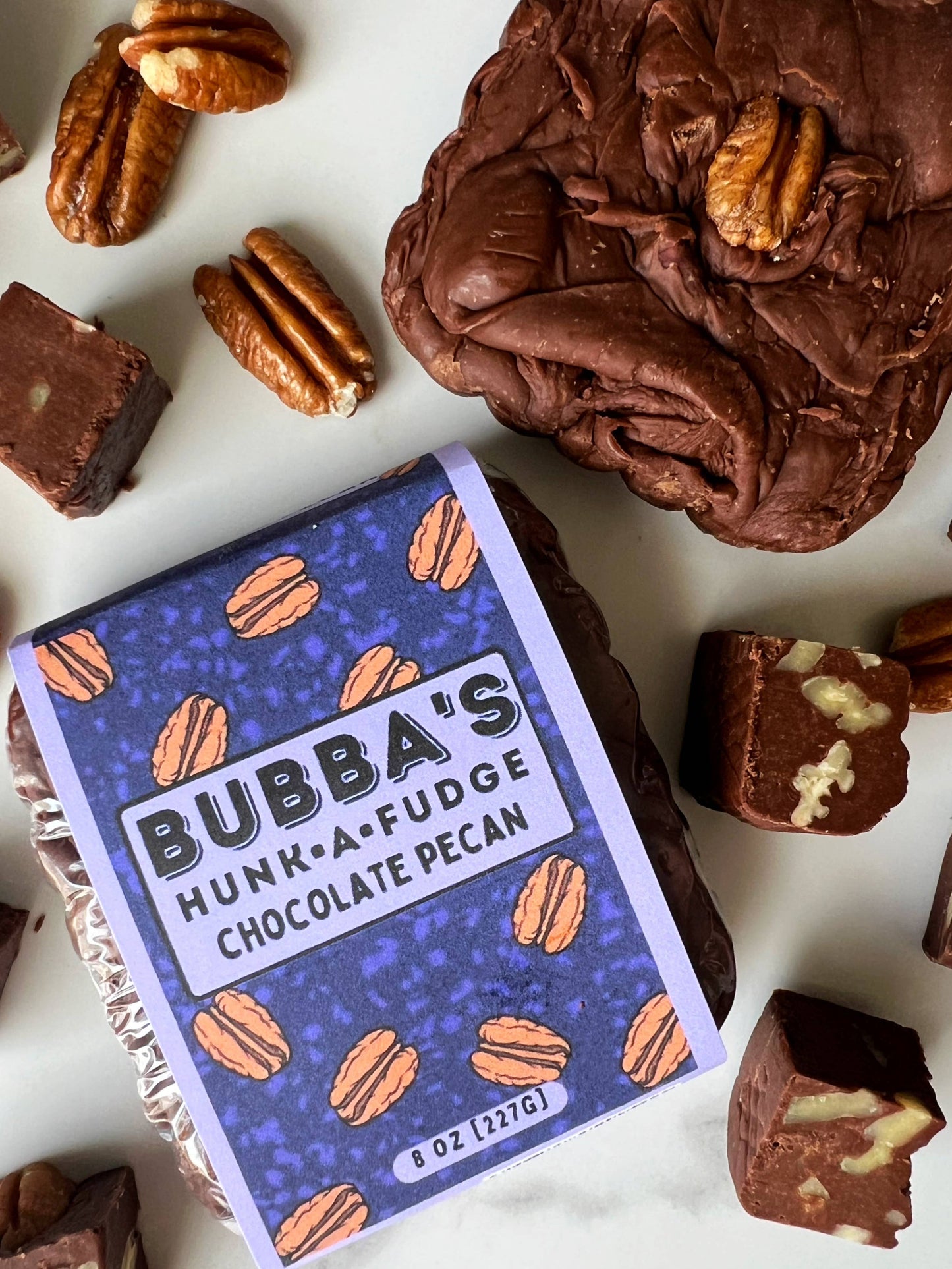 BUBBA'S CHOCOLATE PECAN FUDGE (BUBBA'S BODACIOUS)