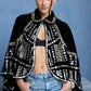 Encore Embellish Velvet Cape