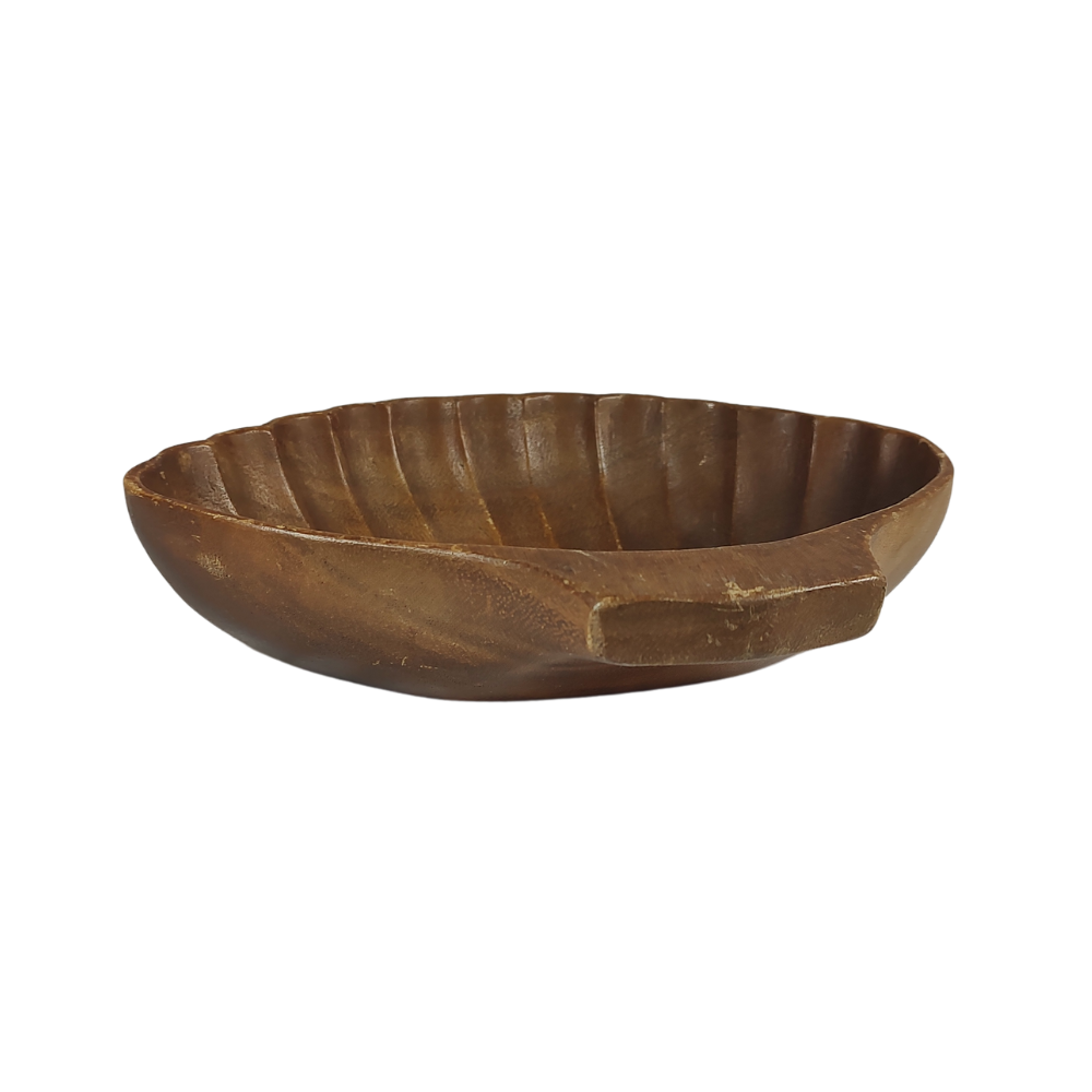 Monkey Pod Wood Seashell Key Bowl