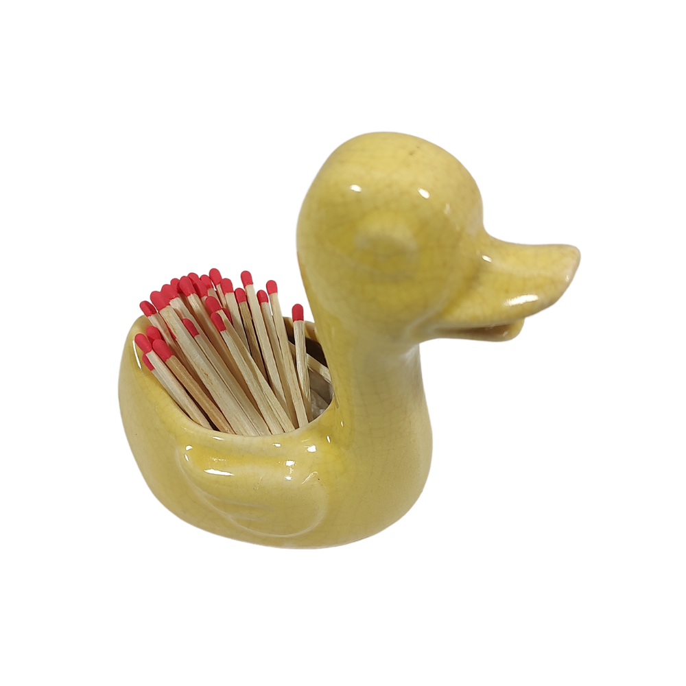 Sassy Yellow Ceramic Duck