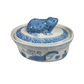 1960's Blue and White Frog Dish