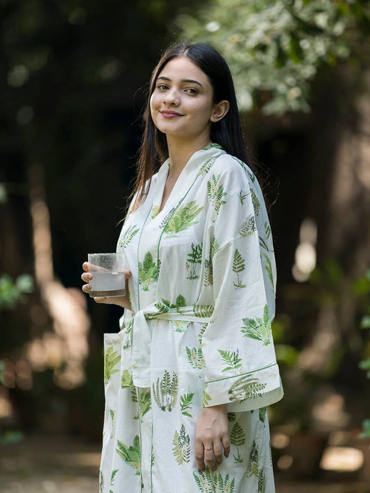 FERN WHITE KIMONO