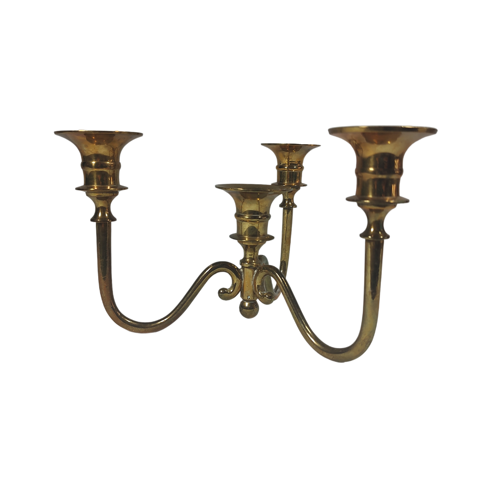 Solid Brass 4 Candle Table Top Holder